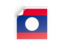 Laos. Square sticker. Download icon.