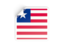 Liberia. Square sticker. Download icon.