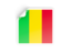 Mali. Square sticker. Download icon.