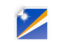 Marshall Islands. Square sticker. Download icon.