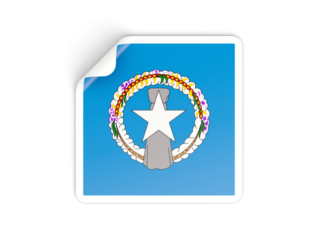 Square sticker. Download flag icon of Northern Mariana Islands at PNG format