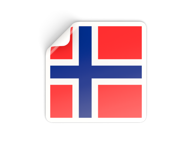 Square sticker. Download flag icon of Norway at PNG format