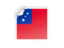 Samoa. Square sticker. Download icon.