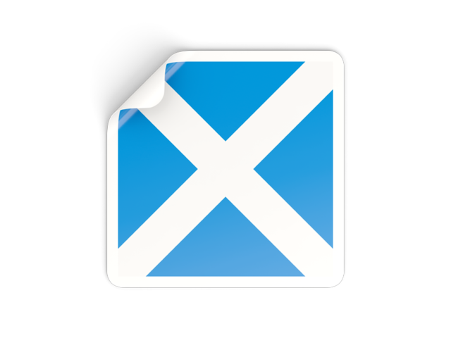 Square sticker. Download flag icon of Scotland at PNG format