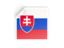 Slovakia. Square sticker. Download icon.