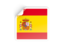 Spain. Square sticker. Download icon.