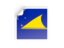 Tokelau. Square sticker. Download icon.