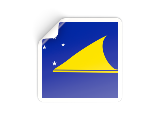 Square sticker. Download flag icon of Tokelau at PNG format