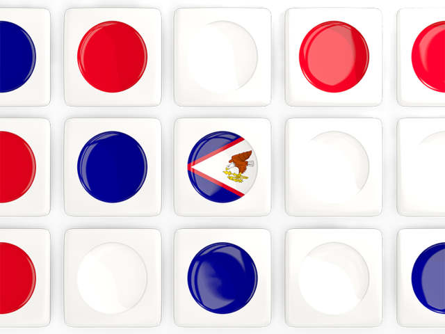 Square tiles with flag. Download flag icon of American Samoa at PNG format