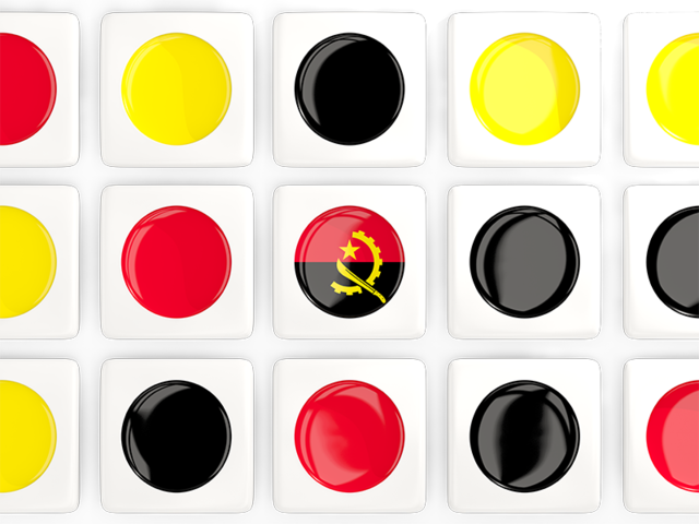 Square tiles with flag. Download flag icon of Angola at PNG format