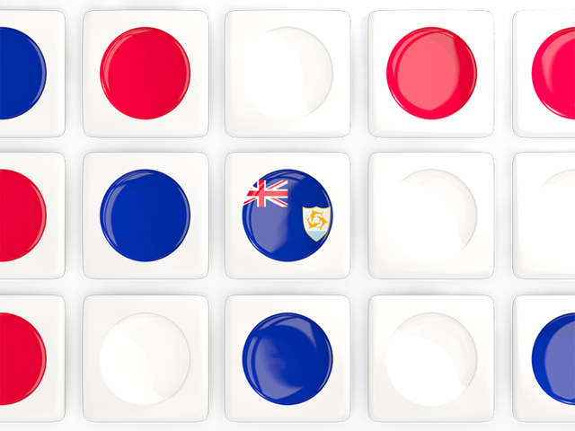 Square tiles with flag. Download flag icon of Anguilla at PNG format