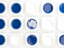 Antarctica. Square tiles with flag. Download icon.