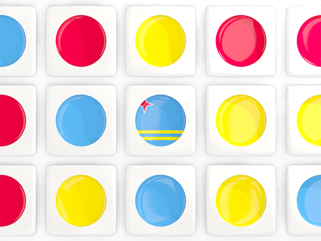 Square tiles with flag. Download flag icon of Aruba at PNG format