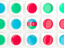 Azerbaijan. Square tiles with flag. Download icon.