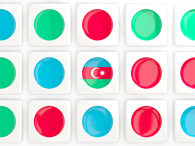 Square tiles with flag. Download flag icon of Azerbaijan at PNG format