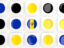 Barbados. Square tiles with flag. Download icon.