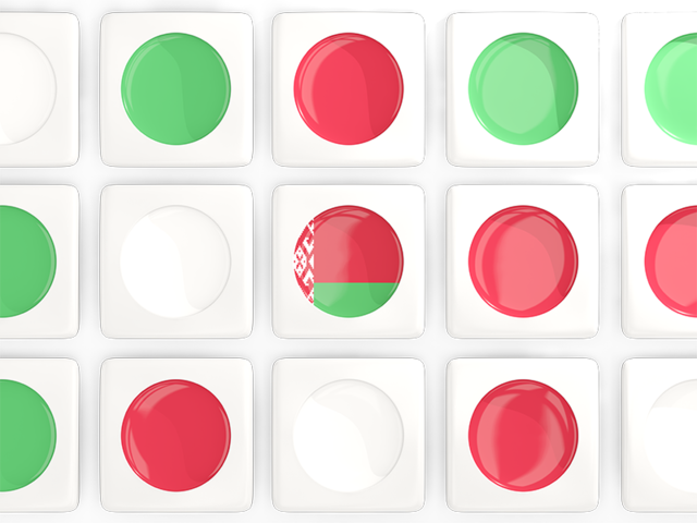 Square tiles with flag. Download flag icon of Belarus at PNG format