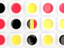 Belgium. Square tiles with flag. Download icon.