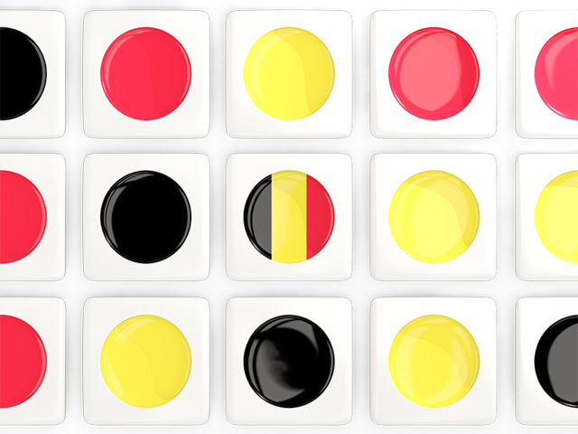 Square tiles with flag. Download flag icon of Belgium at PNG format