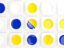 Bosnia and Herzegovina. Square tiles with flag. Download icon.