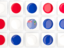 British Indian Ocean Territory. Square tiles with flag. Download icon.