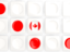 Canada. Square tiles with flag. Download icon.