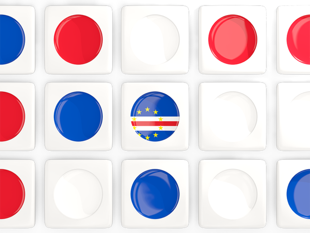 Square tiles with flag. Download flag icon of Cape Verde at PNG format