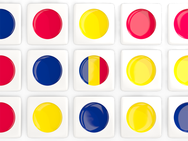 Square tiles with flag. Download flag icon of Chad at PNG format