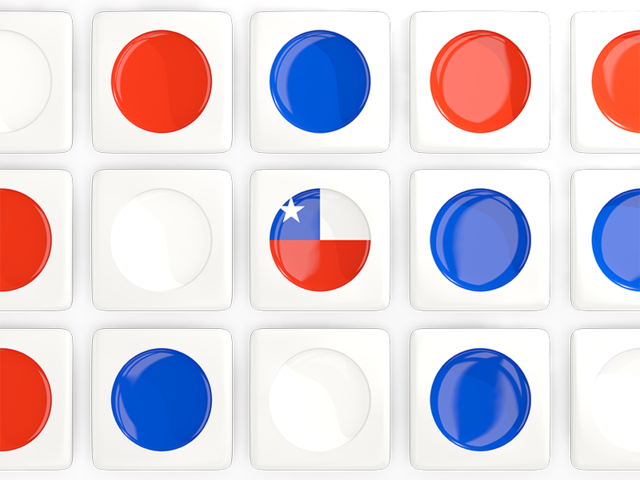 Square tiles with flag. Download flag icon of Chile at PNG format