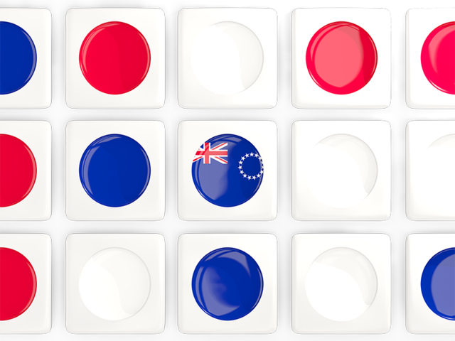 Square tiles with flag. Download flag icon of Cook Islands at PNG format