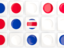 Costa Rica. Square tiles with flag. Download icon.
