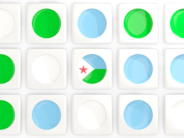 Square tiles with flag. Download flag icon of Djibouti at PNG format