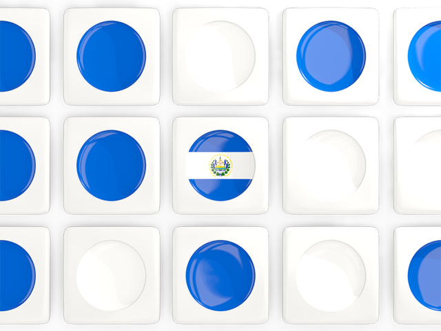 Square tiles with flag. Download flag icon of El Salvador at PNG format