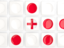 England. Square tiles with flag. Download icon.