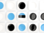 Estonia. Square tiles with flag. Download icon.