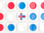 Faroe Islands. Square tiles with flag. Download icon.