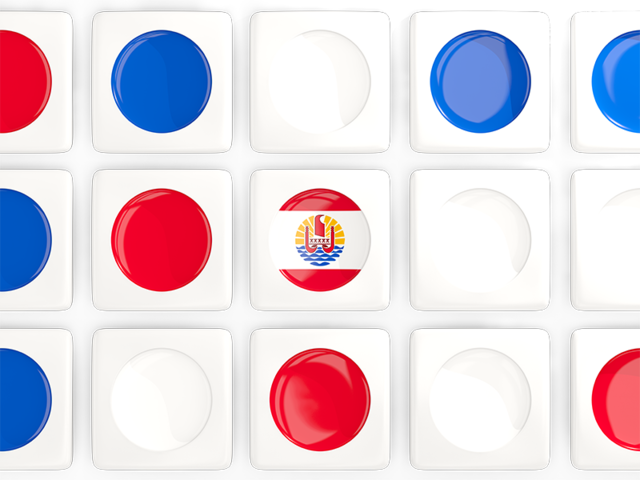 Square tiles with flag. Download flag icon of French Polynesia at PNG format