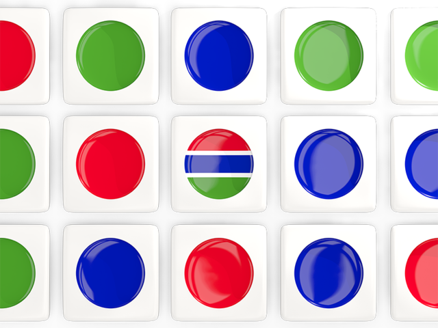 Square tiles with flag. Download flag icon of Gambia at PNG format