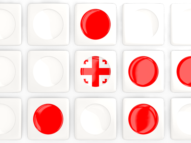Square tiles with flag. Download flag icon of Georgia at PNG format