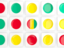 Guinea. Square tiles with flag. Download icon.