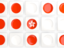 Hong Kong. Square tiles with flag. Download icon.