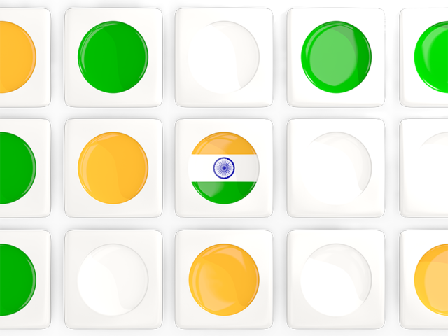 Квадратные плитки с флагом. Скачать флаг. Индия