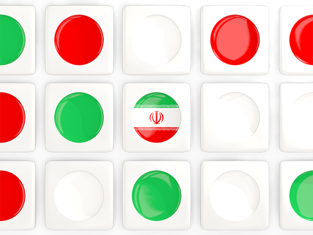 Square tiles with flag. Download flag icon of Iran at PNG format