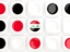 Iraq. Square tiles with flag. Download icon.