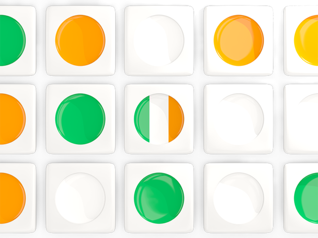 Квадратные плитки с флагом. Скачать флаг. Ирландия