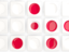 Japan. Square tiles with flag. Download icon.