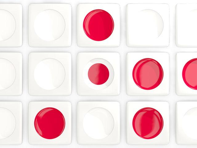 Square tiles with flag. Download flag icon of Japan at PNG format