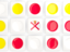 Jersey. Square tiles with flag. Download icon.