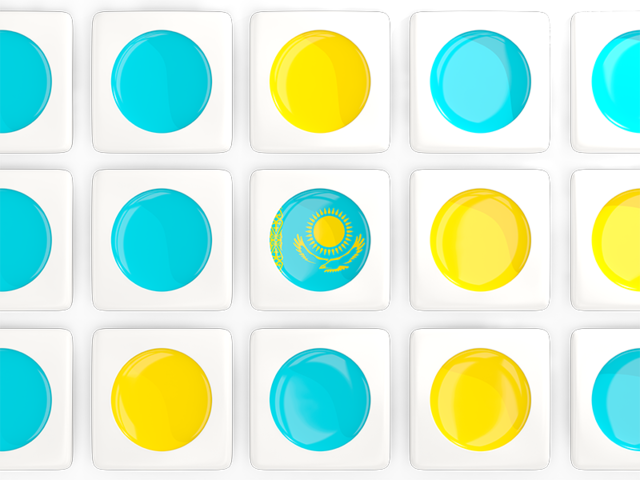 Square tiles with flag. Download flag icon of Kazakhstan at PNG format