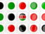 Kenya. Square tiles with flag. Download icon.